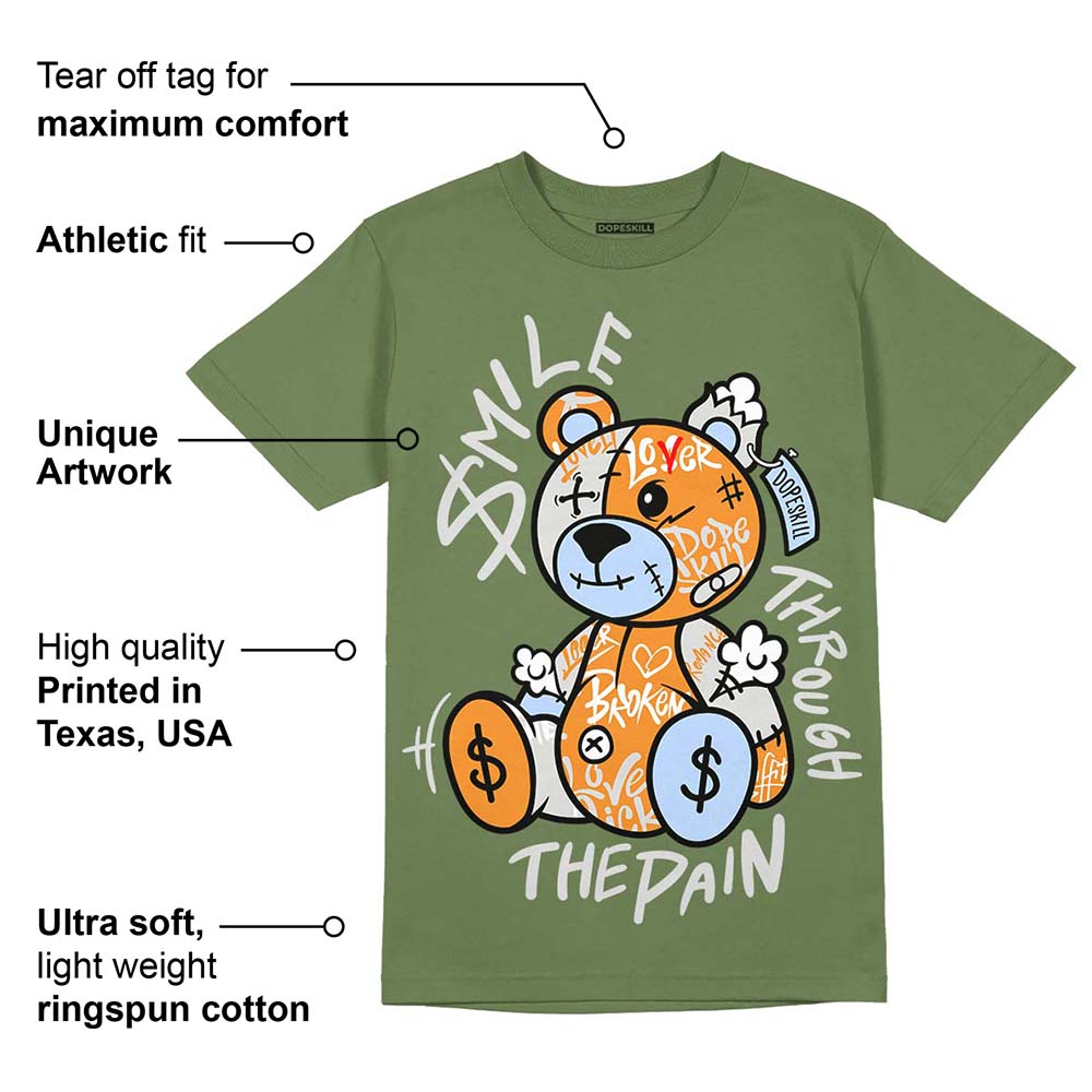 Olive 5s superstreetwear Olive T-shirt Smile Through The Pain Graphic