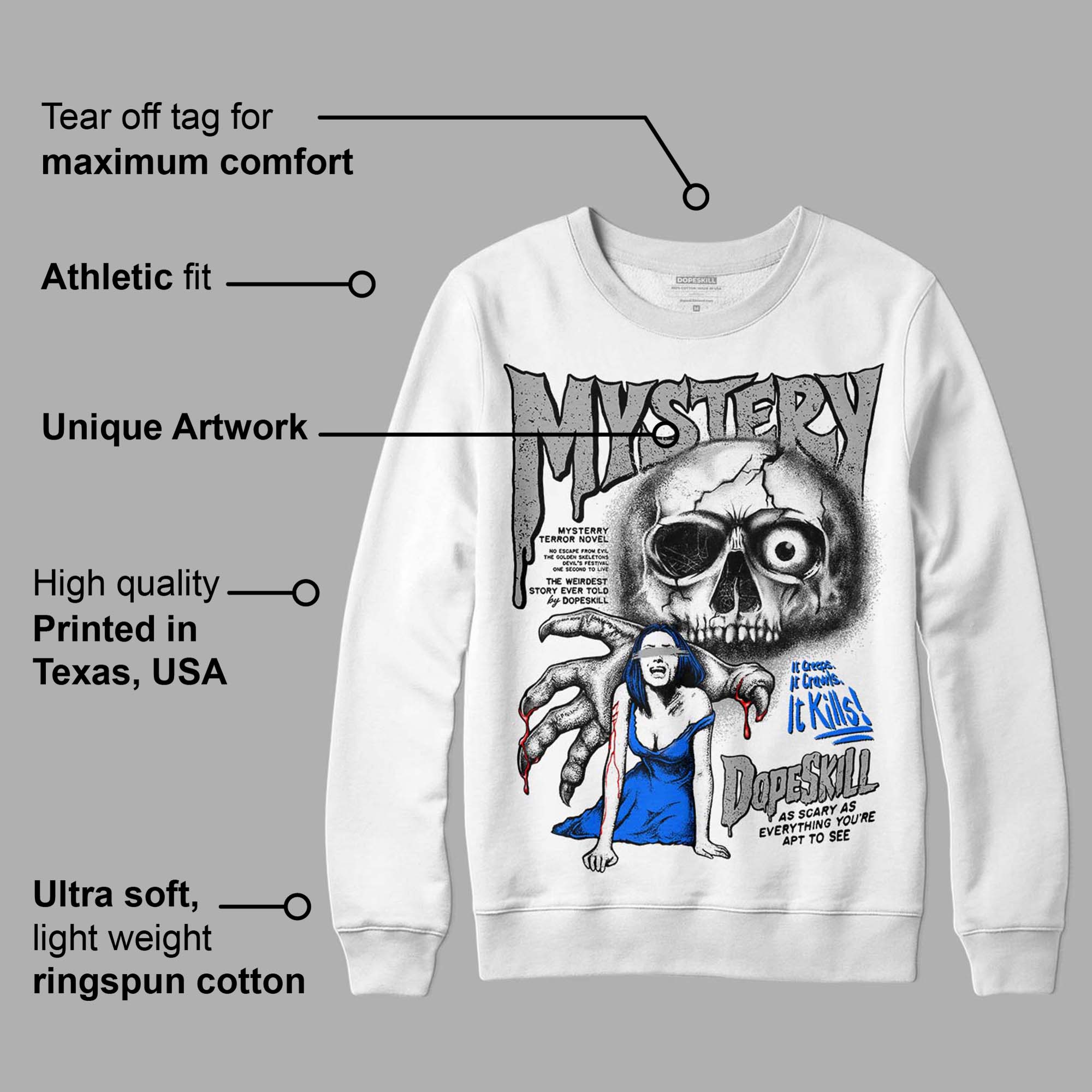 Stealth 12s superstreetwear Sweatshirt Mystery Ghostly Grasp Graphic