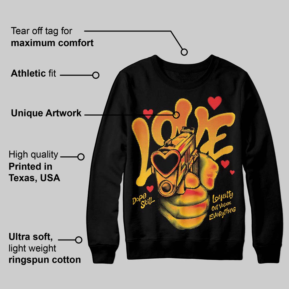 Yellow Collection superstreetwear Sweatshirt Love Shot Graphic