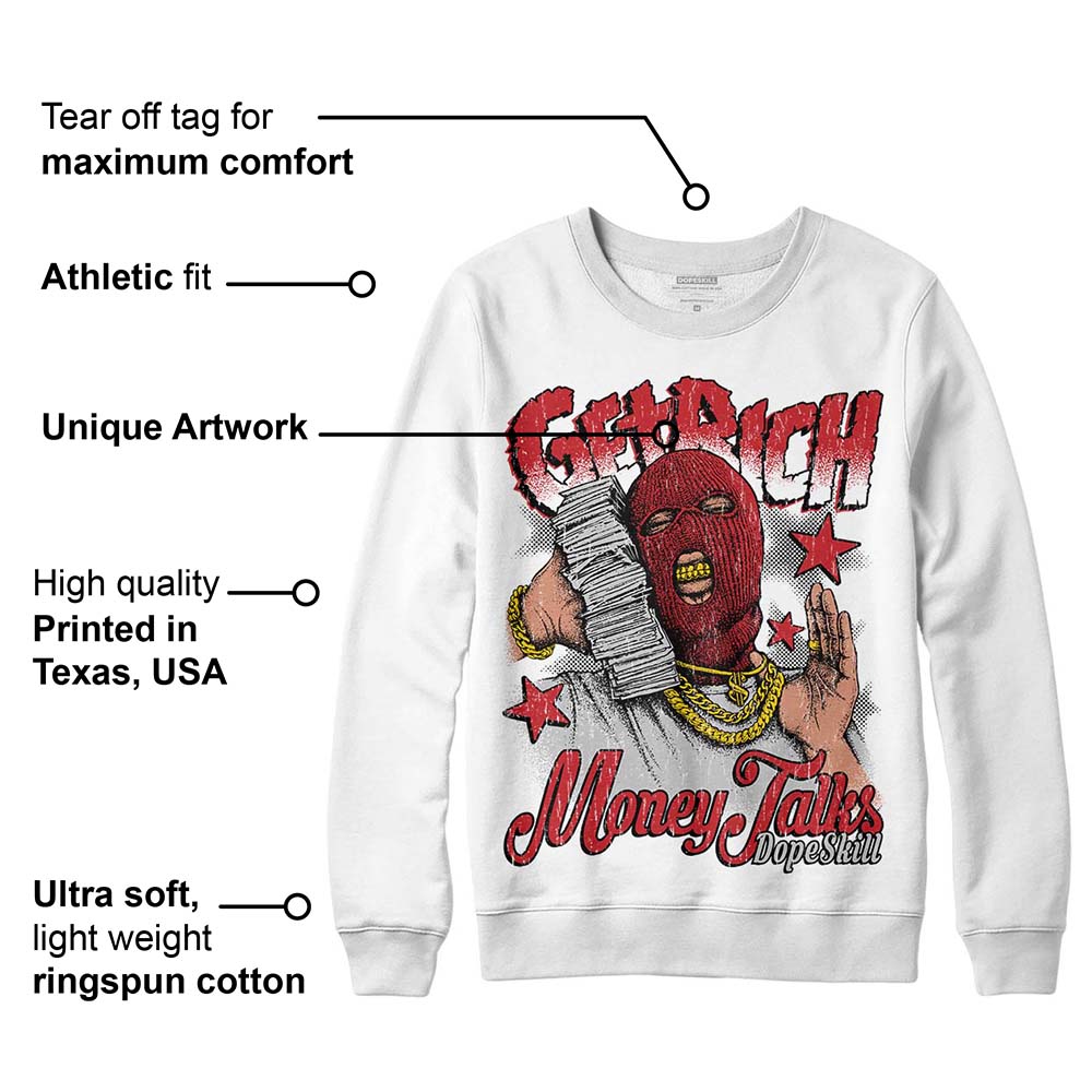 Red Taxi 12s superstreetwear Sweatshirt Get Rich Graphic