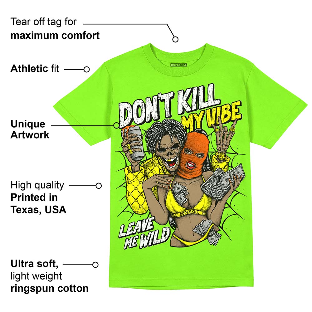 Neon Green Collection superstreetwear Neon Green T-shirt Don't Kill My Vibe Graphic