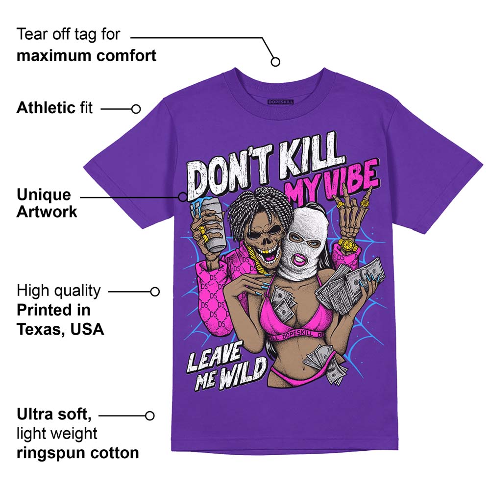 PURPLE Collection superstreetwear Purple T-shirt Don't Kill My Vibe Graphic