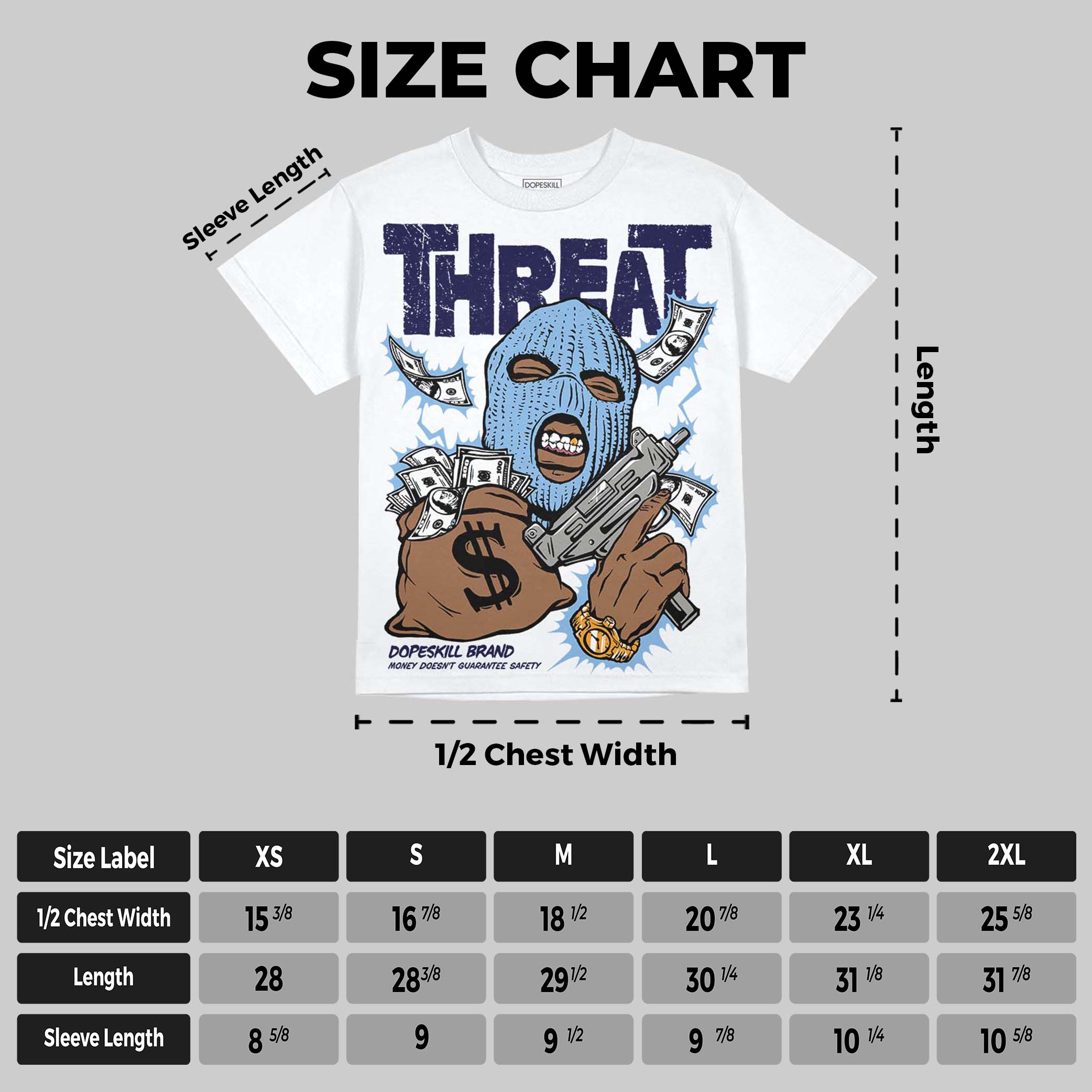 University Blue 6s superstreetwear Oversize Print T-Shirt Under Threat Graphic