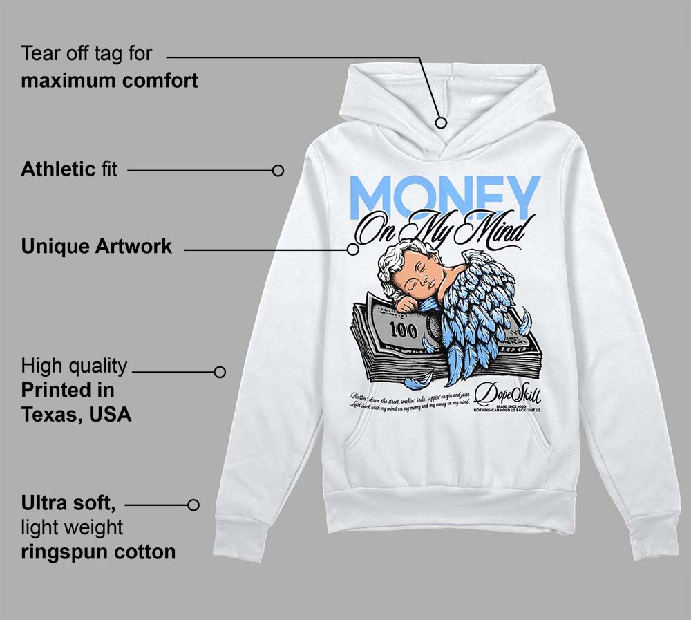 Powder Blue 9s superstreetwear Hoodie Sweatshirt MOMM Graphic