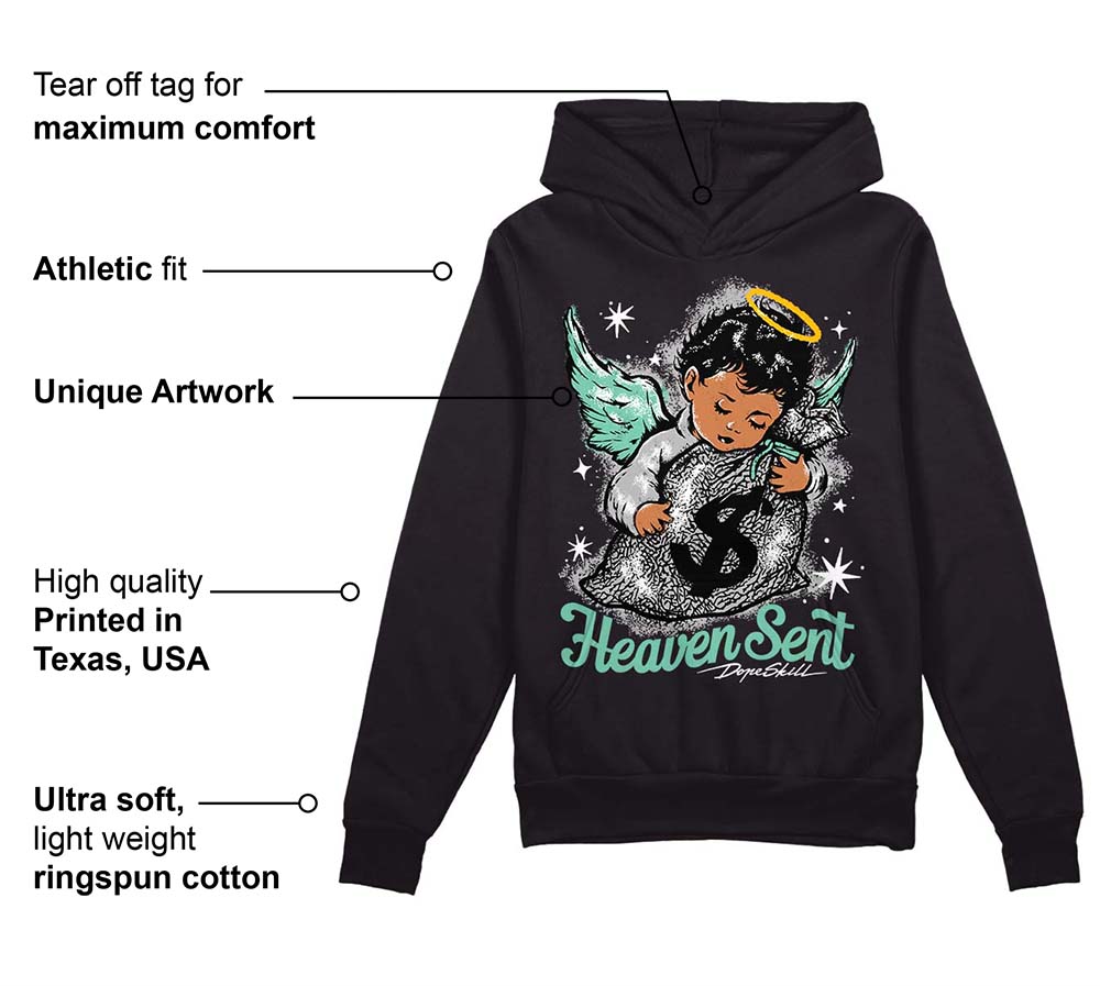 Green Glow 3s superstreetwear Hoodie Sweatshirt Heaven Sent Graphic