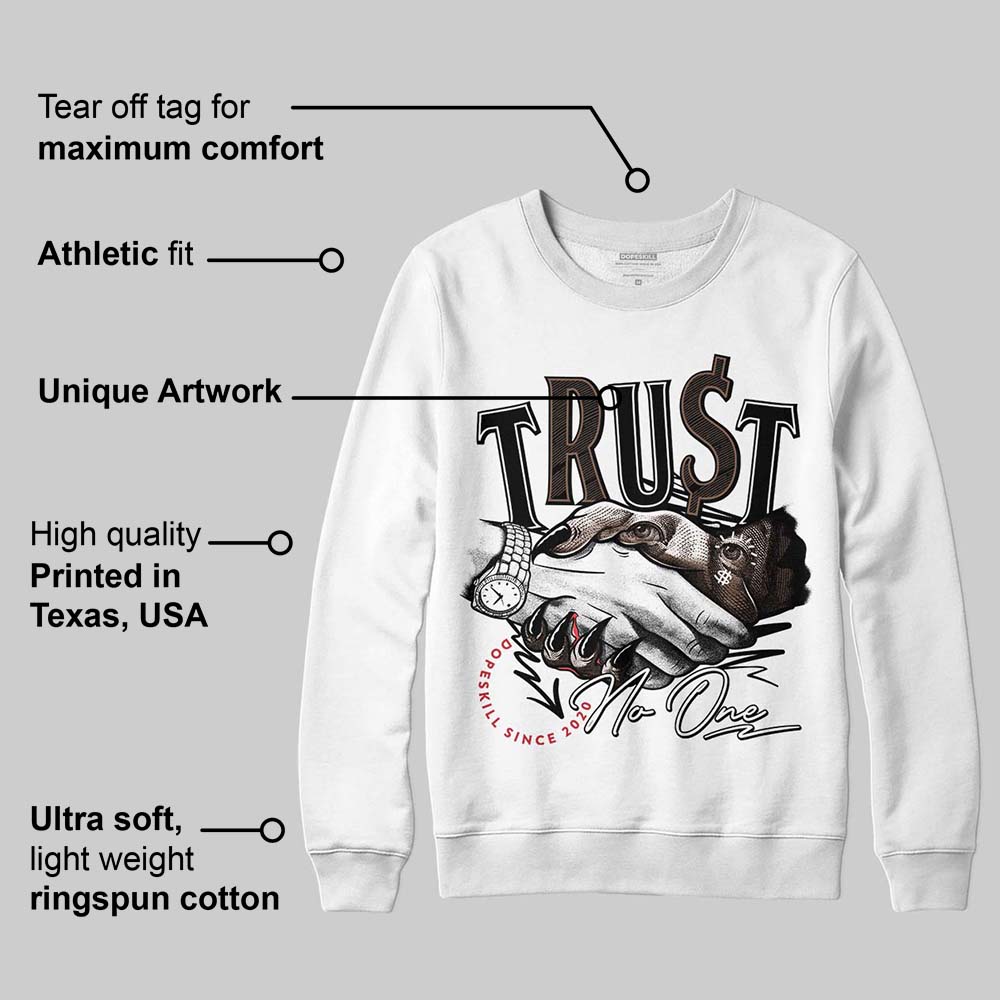 Olive 9s superstreetwear Sweatshirt Trust No One Graphic