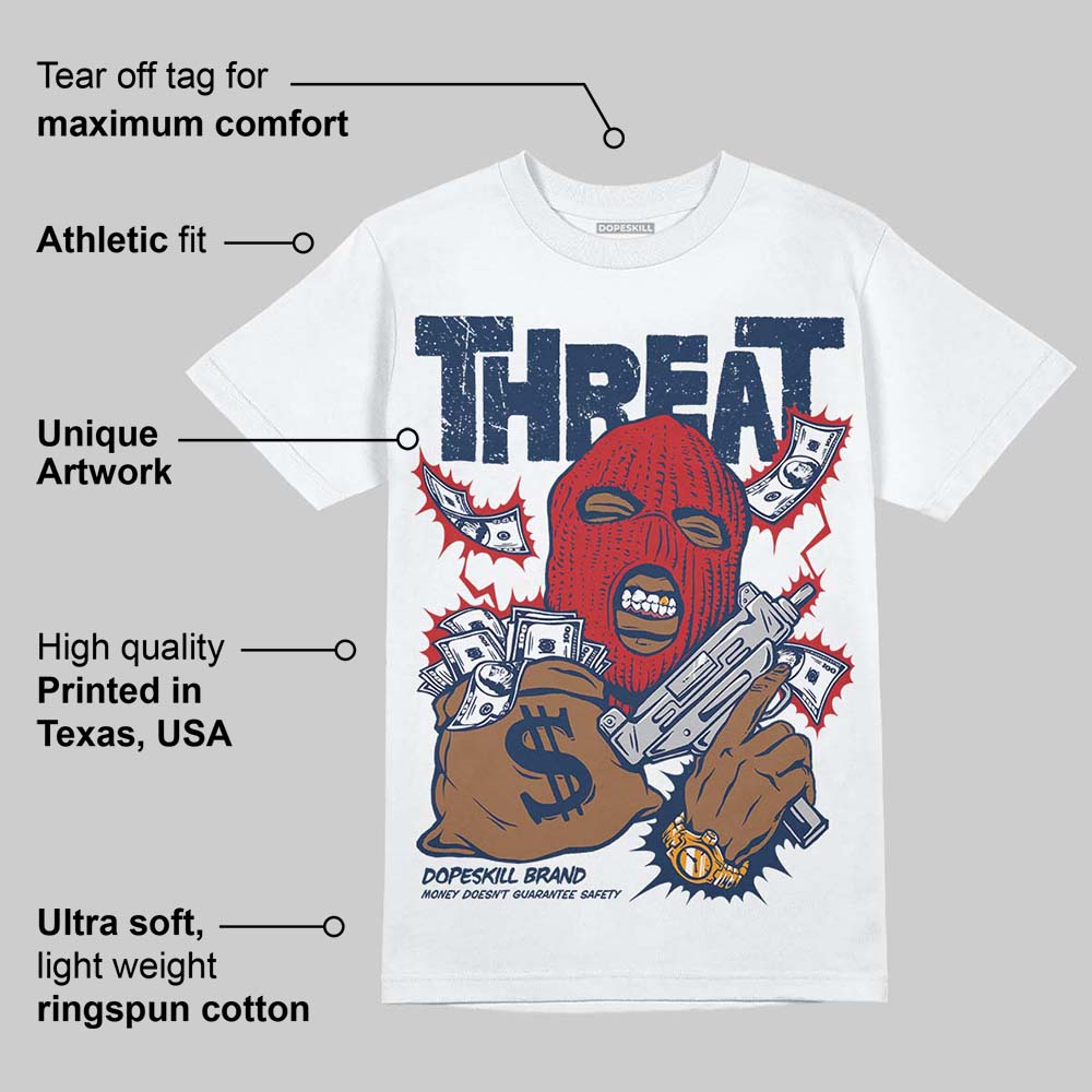 Summit White Navy 4s superstreetwear T-Shirt Under Threat Graphic