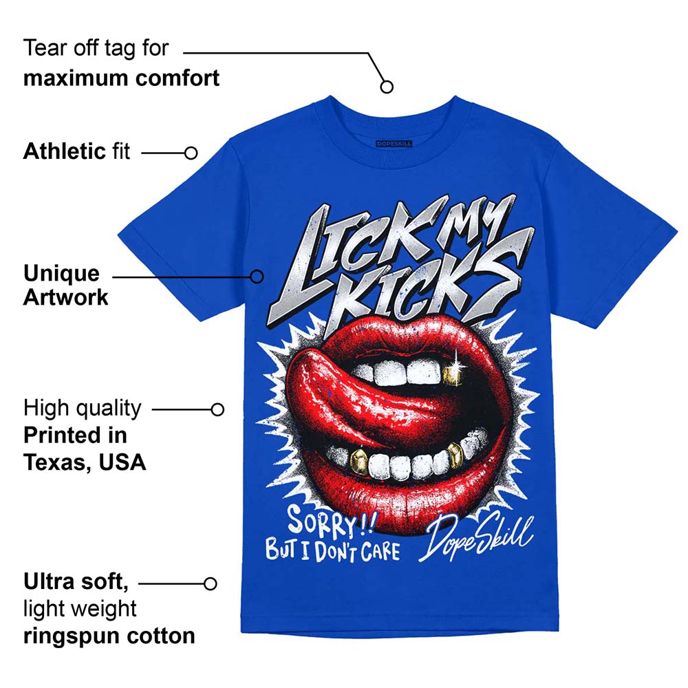 Royal Blue Collection superstreetwear Royal Blue T-shirt Lick My Kicks Graphic