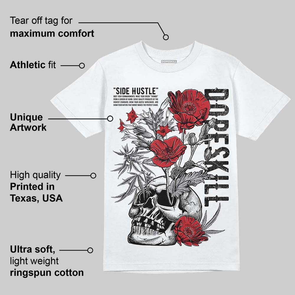 White Cement 4s superstreetwear T-Shirt Side Hustle Graphic