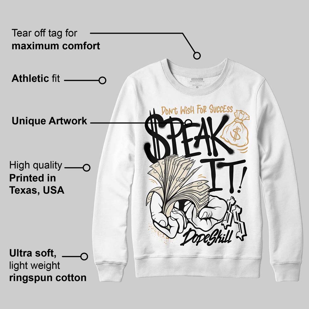 Reverse Metallic 5s superstreetwear Sweatshirt Speak It Graphic