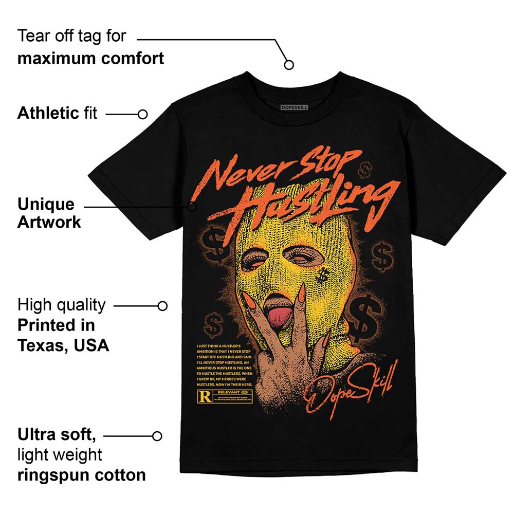 Yellow Collection superstreetwear T-Shirt Never Stop Hustling Graphic