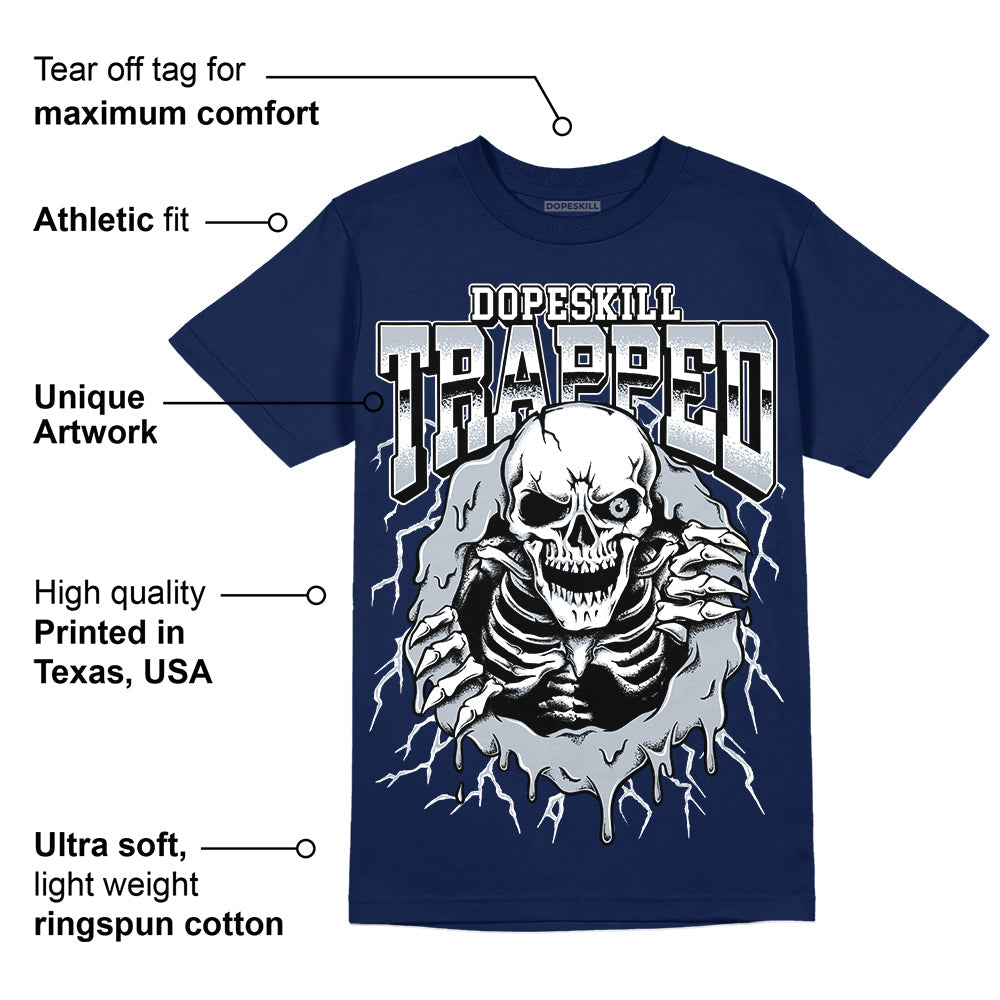 Midnight Navy 11s superstreetwear T-shirt Trapped Halloween Graphic