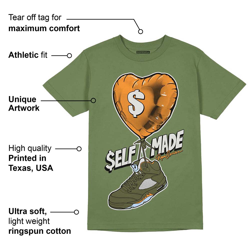 Olive 5s superstreetwear Olive T-shirt Self Made Graphic
