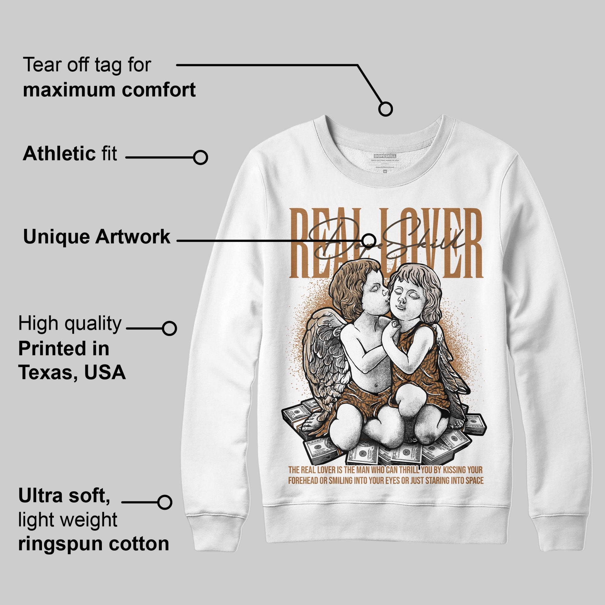 Palomino 3s superstreetwear Sweatshirt Real Lover Graphic