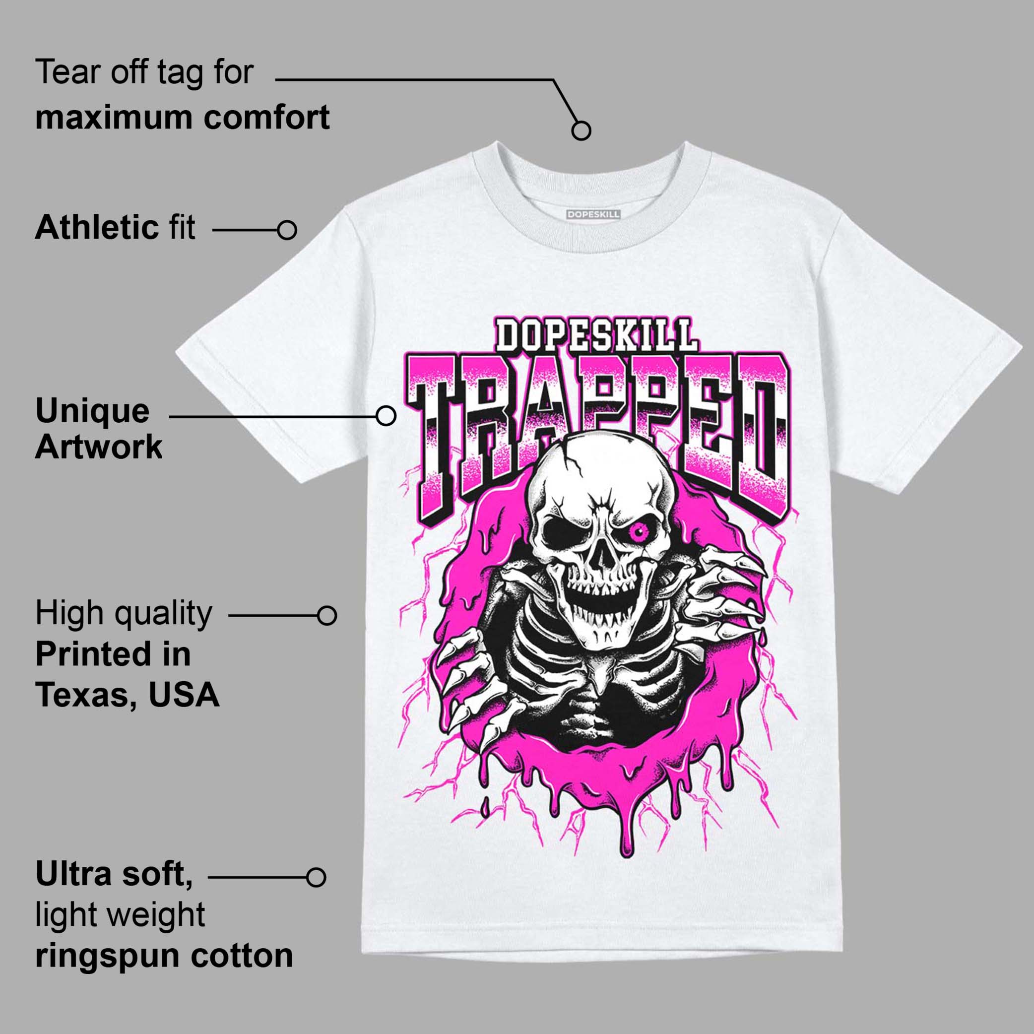 Dunk Low Active Fuchsia superstreetwear T-Shirt Trapped Halloween Graphic