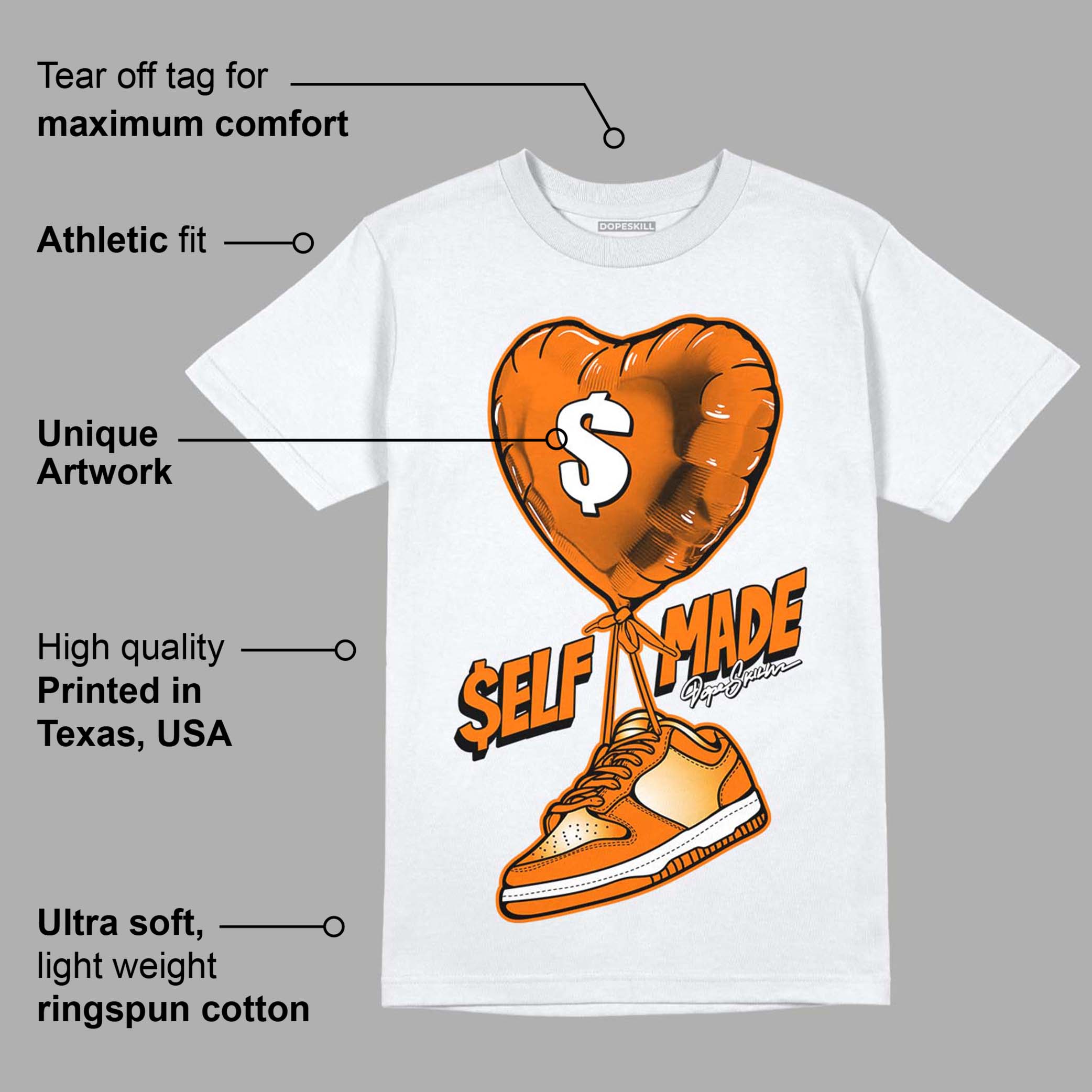 Dunk Low Magma Orange superstreetwear T-Shirt Self Made Graphic