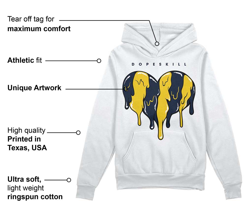Michigan Dunks superstreetwear Hoodie Sweatshirt Slime Drip Heart Graphic