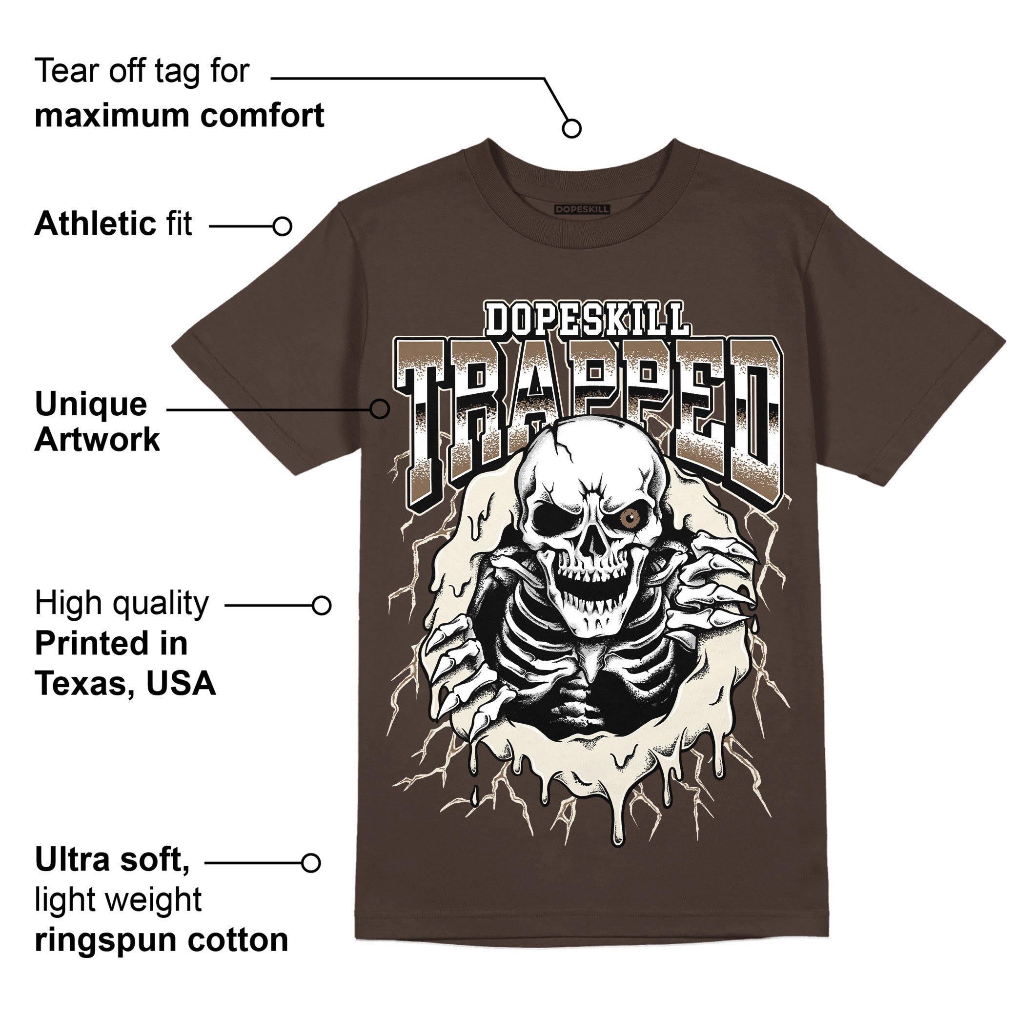 AJ 1 Low OG a??Reverse Mochaa?? superstreetwear Ridgerock T-shirt Trapped Halloween Graphic