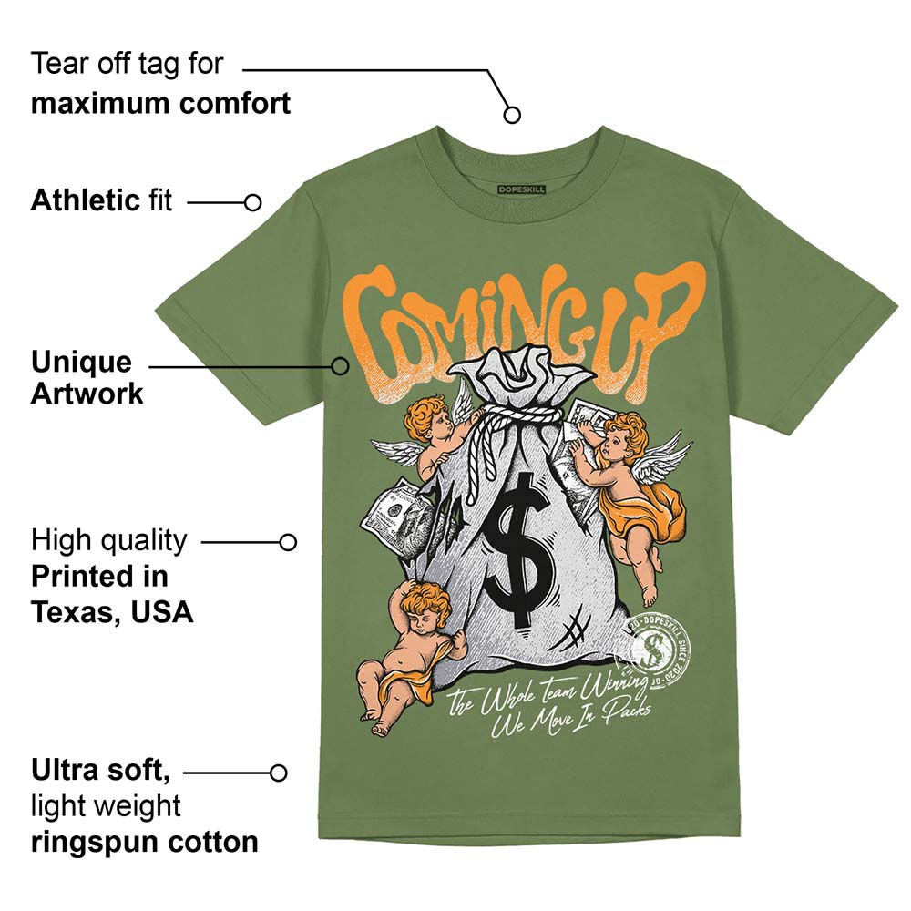 Olive 5s superstreetwear Olive T-shirt Money Bag Coming Up Graphic