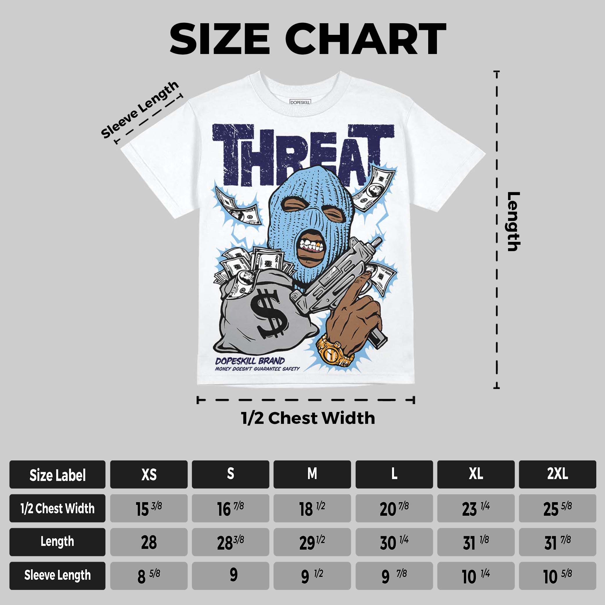 University Blue Collection superstreetwear Oversize Print T-Shirt Under Threat Graphic
