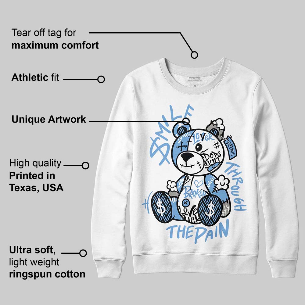 Melo 12s superstreetwear Sweatshirt Smile Through The Pain Graphic