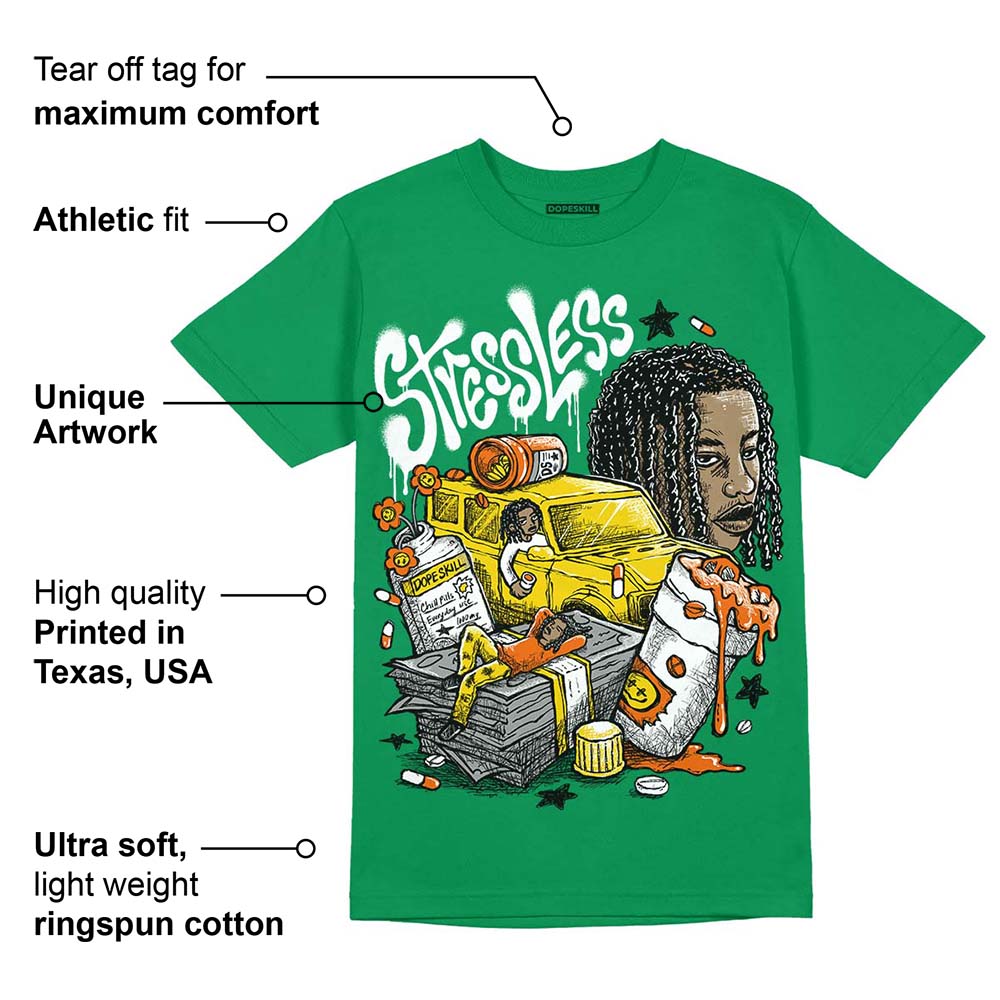 Green Collection superstreetwear Green T-shirt Stressless Graphic