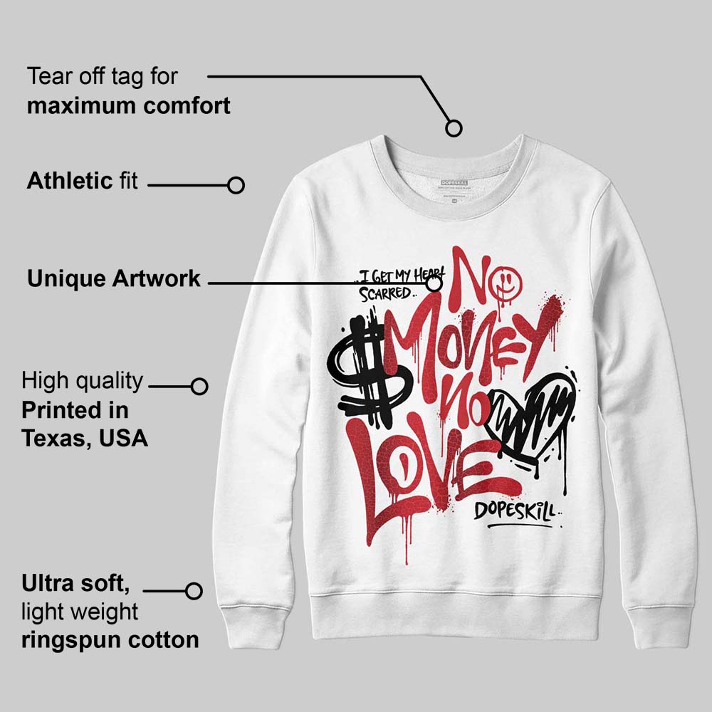 Ruby 1s superstreetwear Sweatshirt No Money No Love Typo Graphic