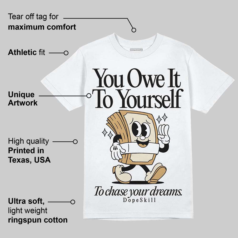 Reverse Metallic 5s superstreetwear T-Shirt Owe It To Yourself Graphic