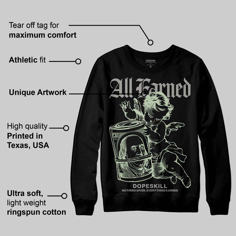 Seafoam 4s 2025 superstreetwear Sweatshirt All Earned Graphic