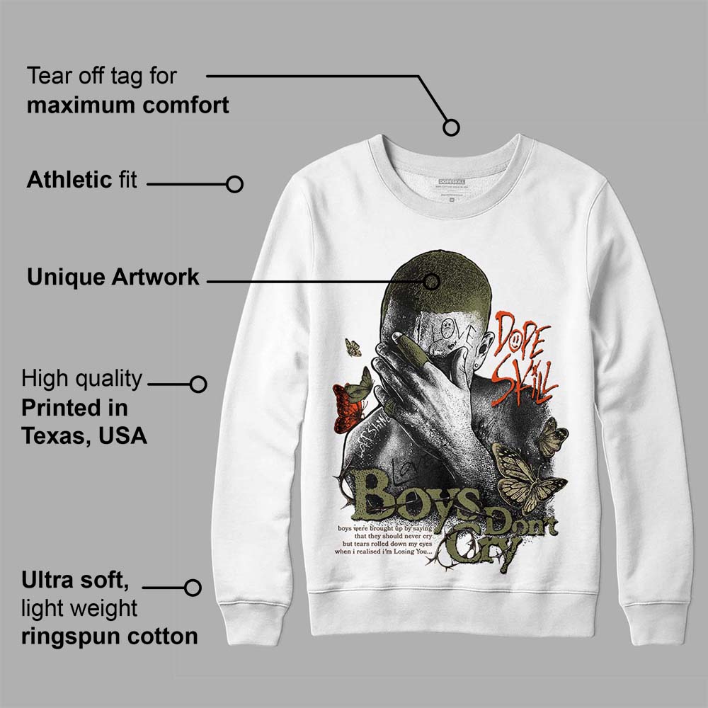 Olive Collection superstreetwear Sweatshirt Boys Don't Cry Graphic