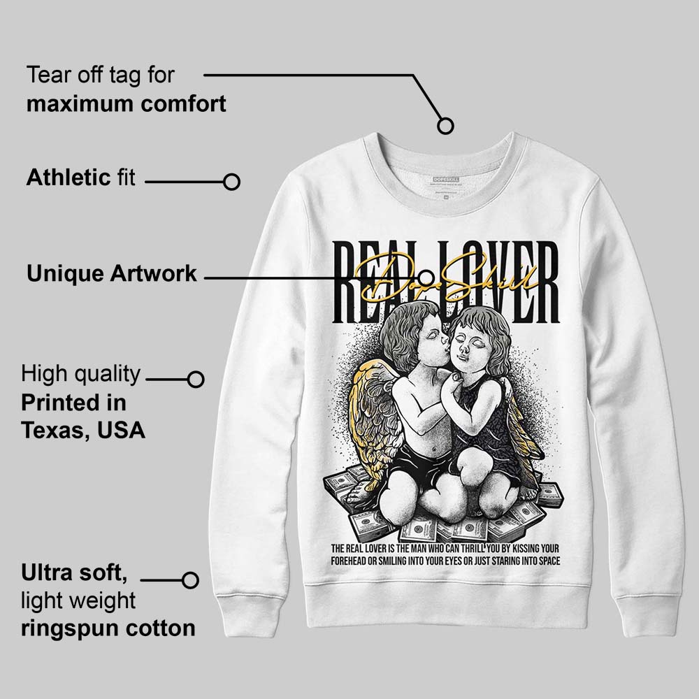 Black Cat 3s superstreetwear Sweatshirt Real Lover Graphic