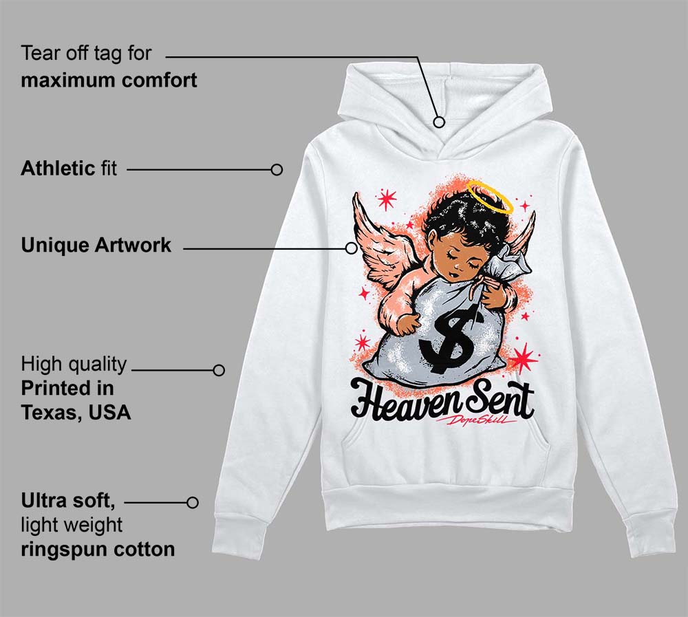 Crimson Bliss 5s superstreetwear Hoodie Sweatshirt Heaven Sent Graphic