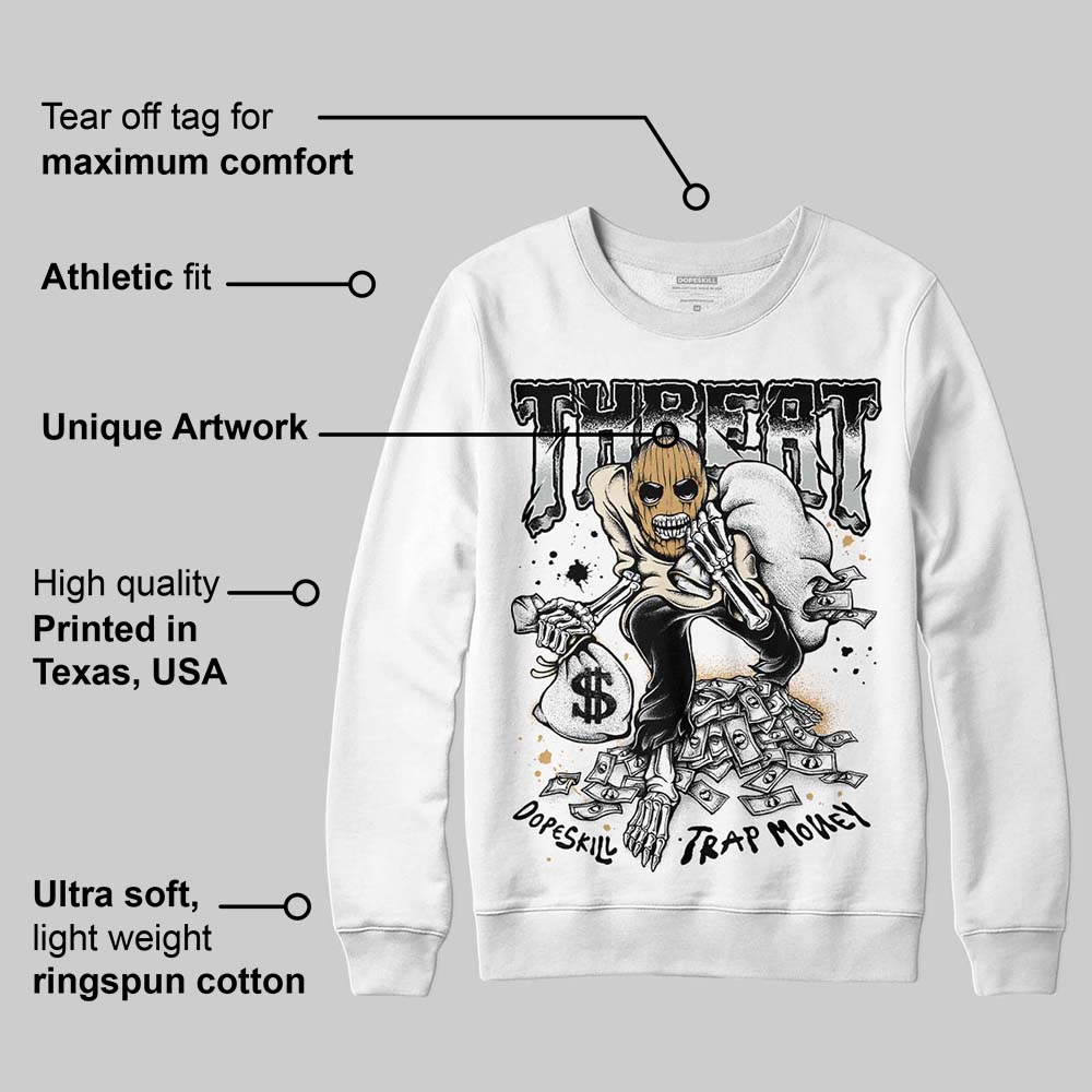 Reverse Metallic 5s superstreetwear Sweatshirt Threat Graphic