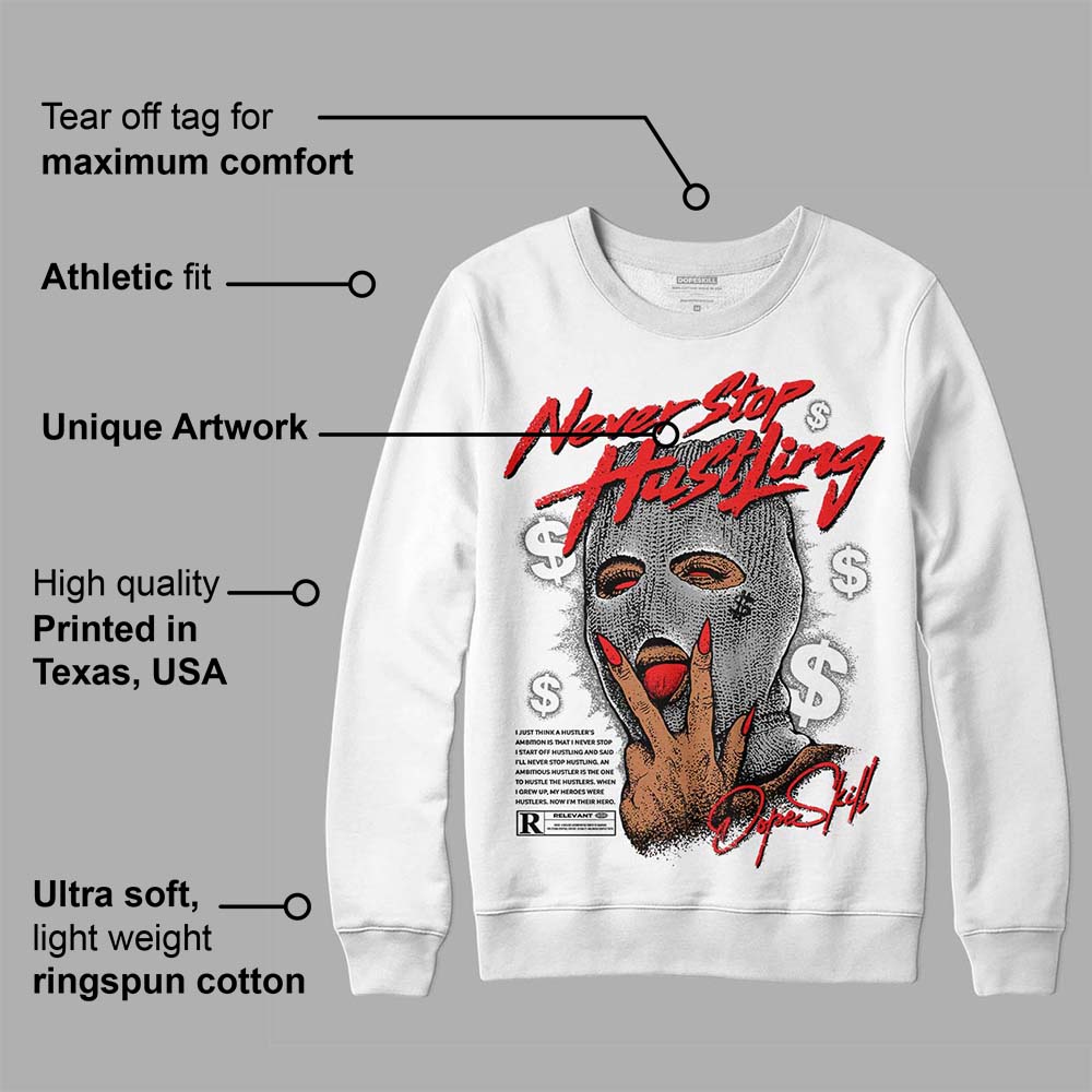 Grey Collection superstreetwear Sweatshirt Never Stop Hustling Graphic