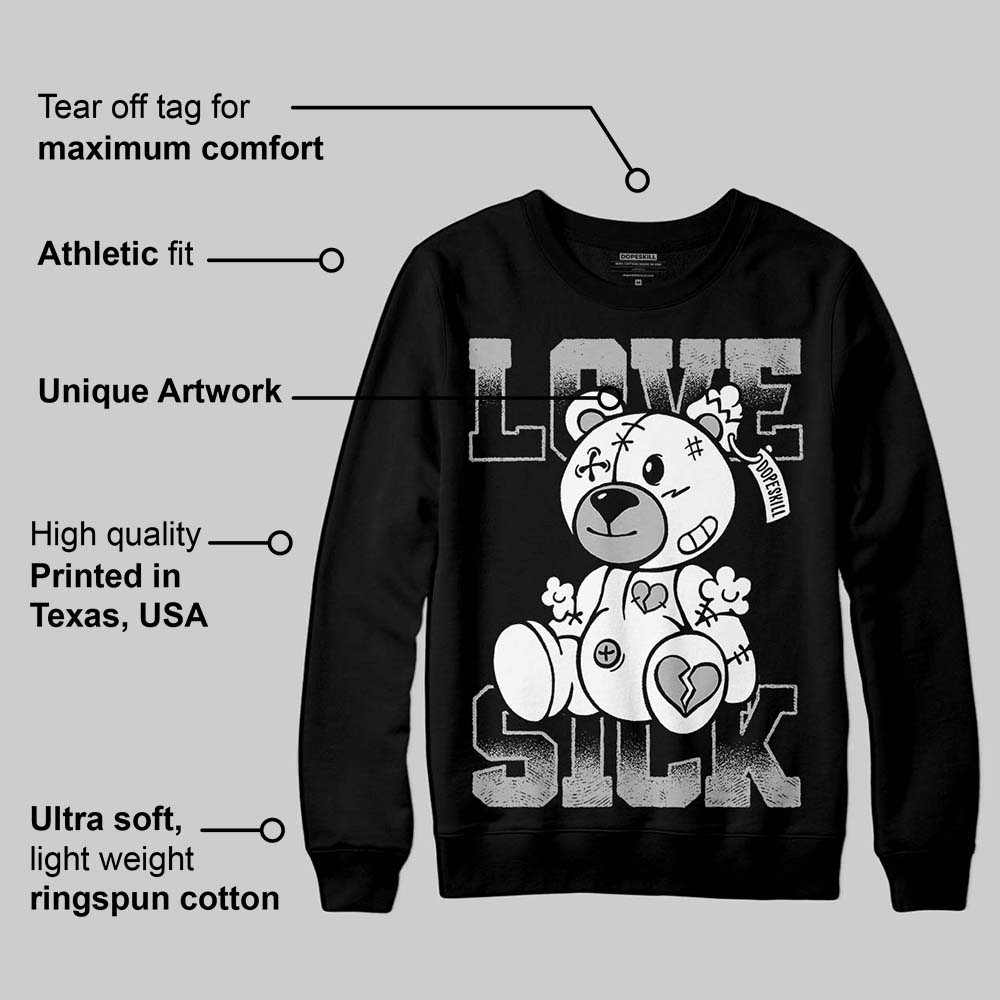 Black and White Collection superstreetwear Sweatshirt Love Sick Graphic