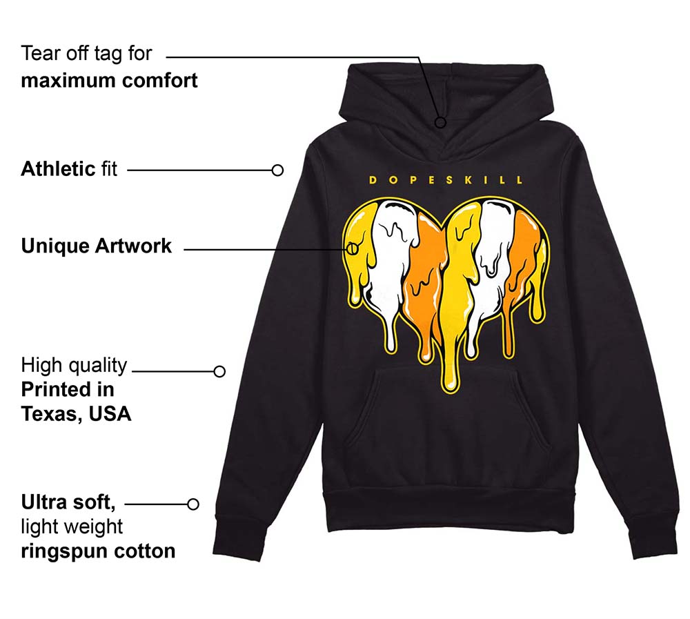 Yellow Ochre 6s superstreetwear Hoodie Sweatshirt Slime Drip Heart Graphic