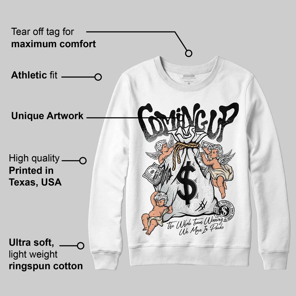 Reverse Metallic 5s superstreetwear Sweatshirt Money Bag Coming Up Graphic