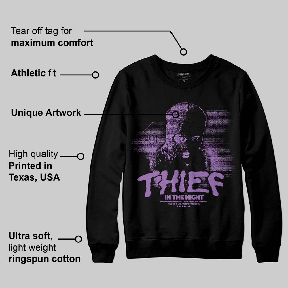 PURPLE Collection superstreetwear Sweatshirt Thief In The Night Graphic