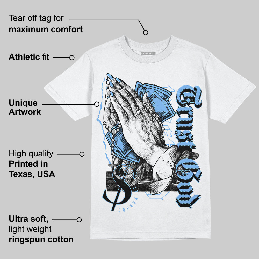 Powder Blue 9s superstreetwear T-Shirt Trust God Graphic