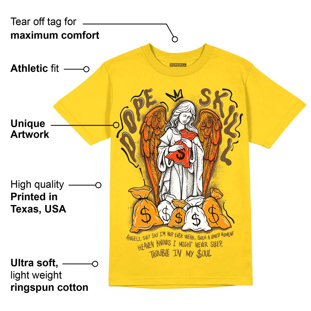 Yellow Ochre 6s superstreetwear Yellow T-shirt Angels Graphic