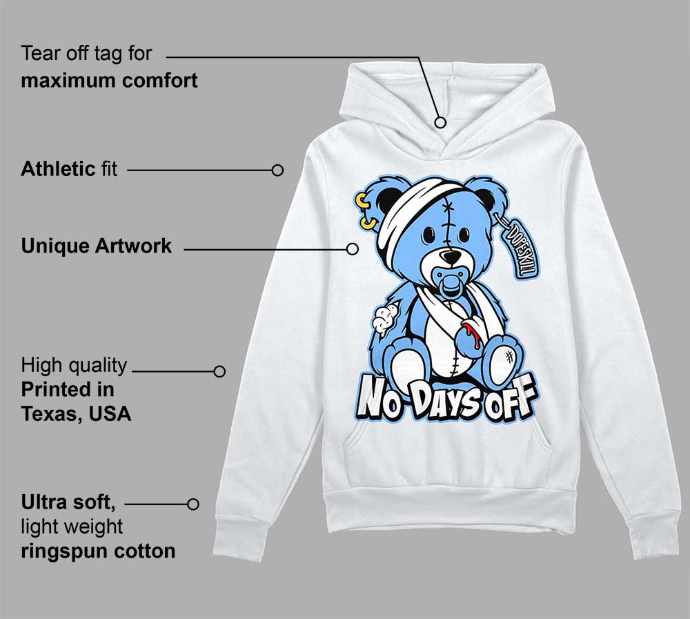 Powder Blue 9s superstreetwear Hoodie Sweatshirt Hurt Bear Graphic