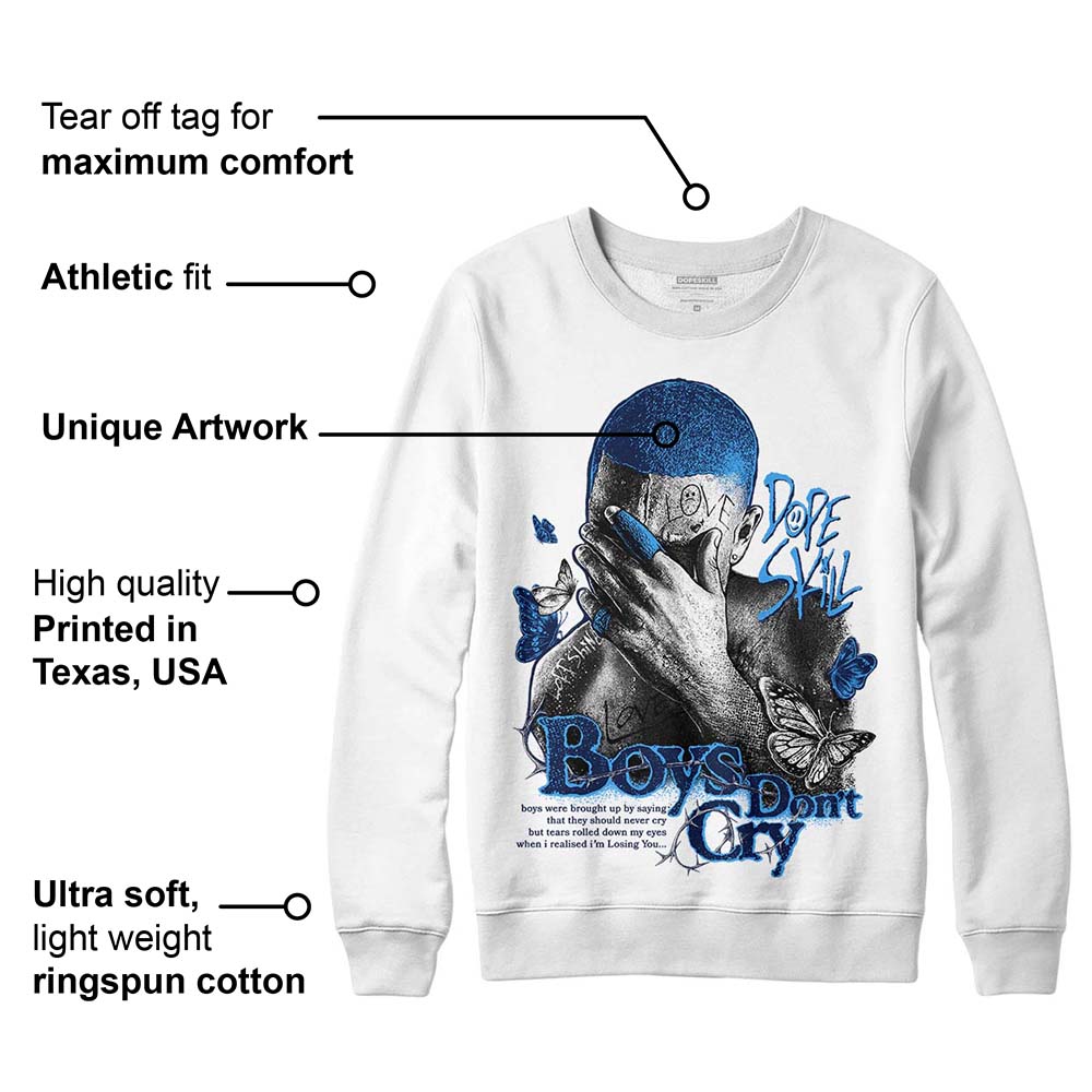 AJ Spizike White Obsidian superstreetwear Sweatshirt Boys Don't Cry Graphic