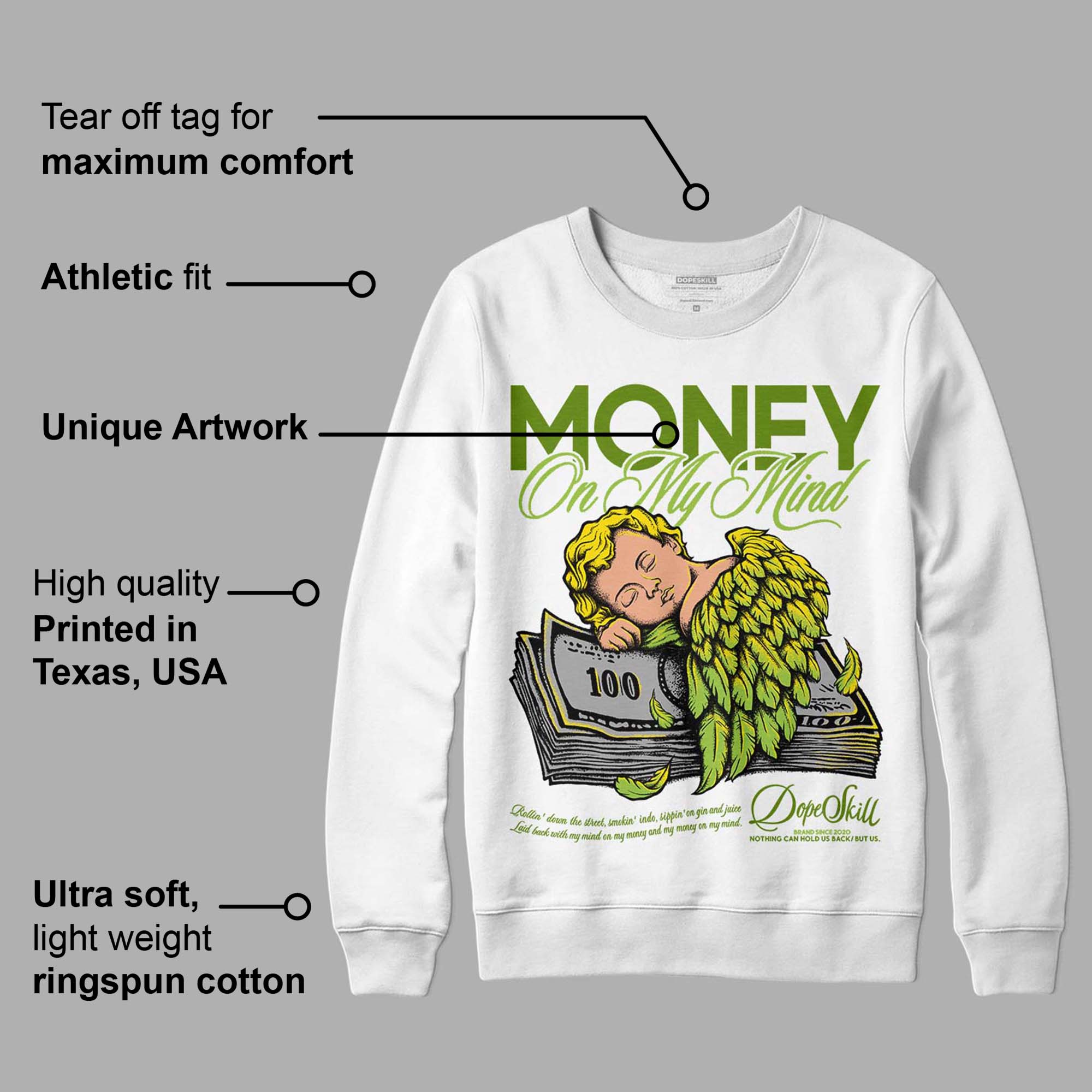 Dunk Low 'Chlorophyll' superstreetwear Sweatshirt MOMM Graphic