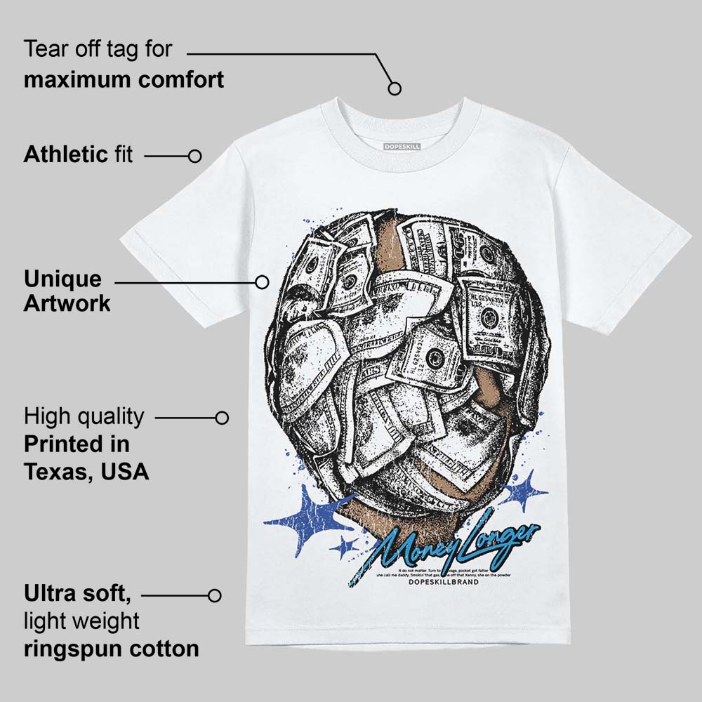 Royal Blue Collection superstreetwear T-Shirt Money Longer Graphic