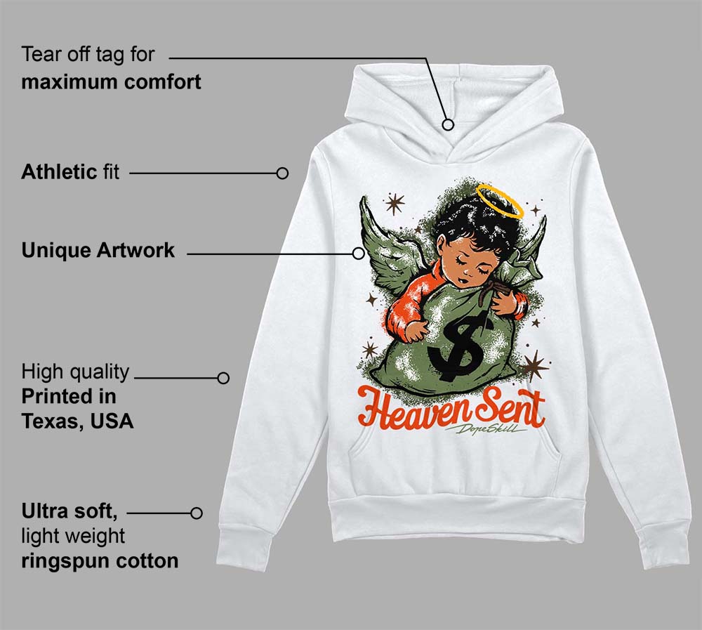 Olive Collection superstreetwear Hoodie Sweatshirt Heaven Sent Graphic