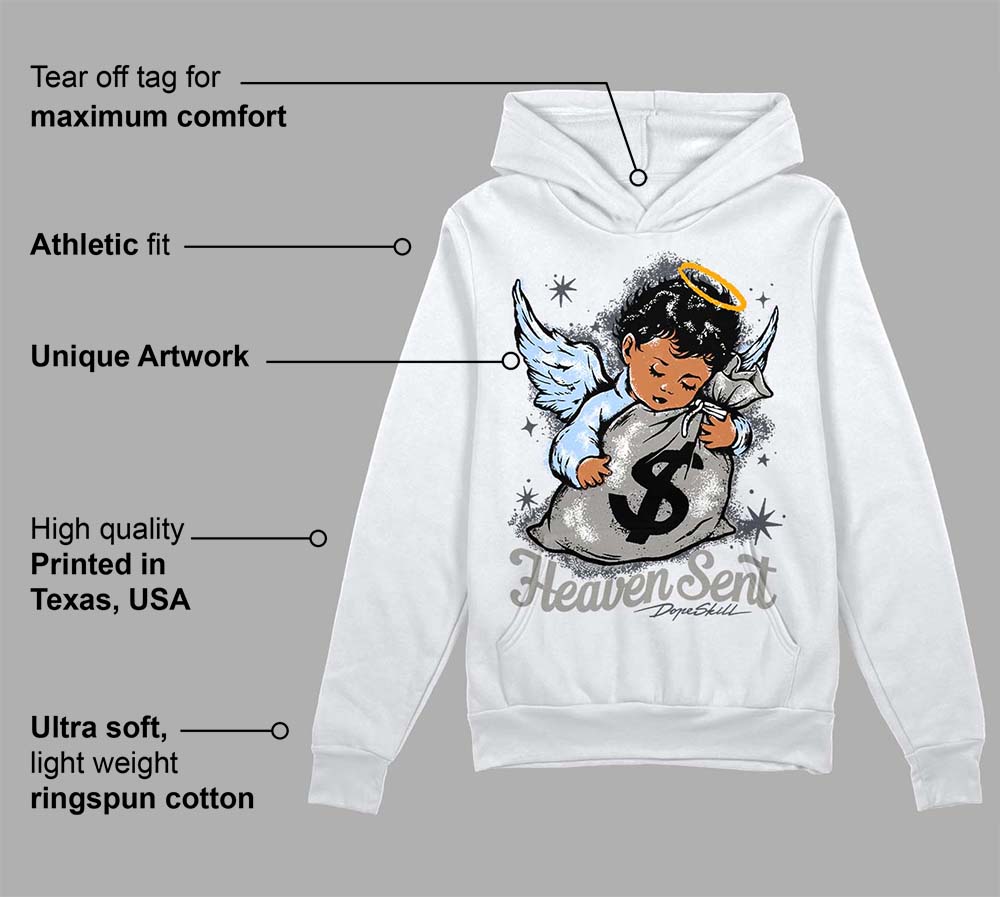 Cool Grey 11s superstreetwear Hoodie Sweatshirt Heaven Sent Graphic