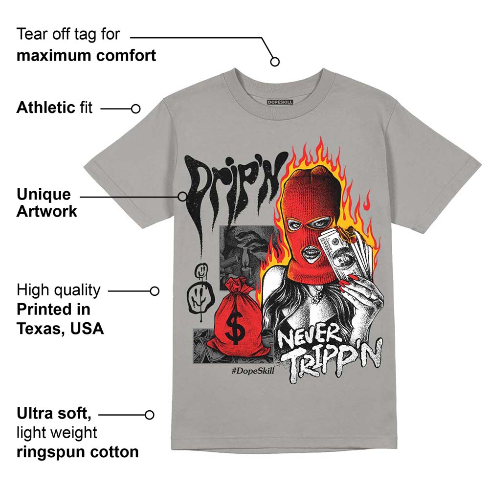 Grey Collection superstreetwear Grey T-shirt Drip'n Never Tripp'n Graphic