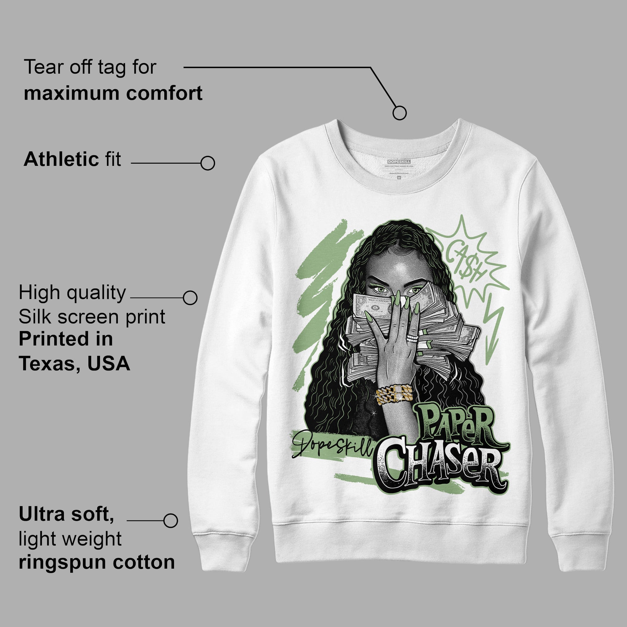 Seafoam 4s superstreetwear Sweatshirt NPC Graphic