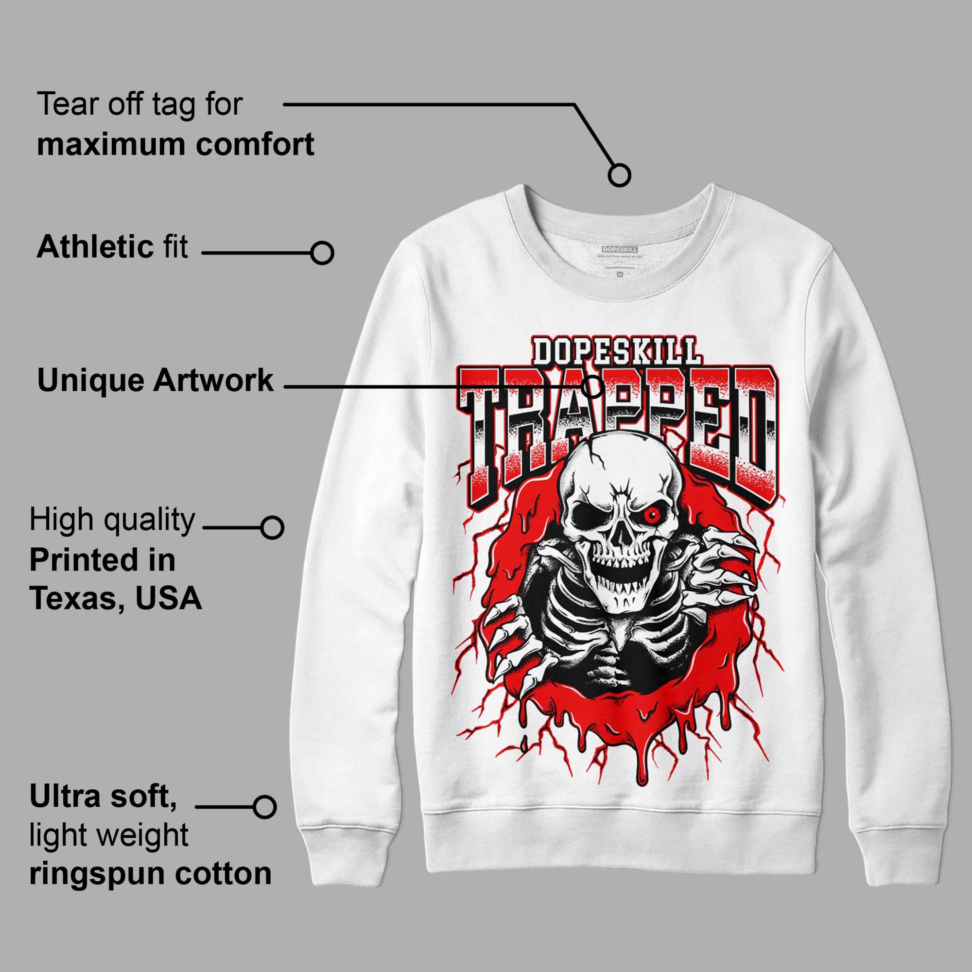 Cherry 12s superstreetwear Sweatshirt Trapped Halloween Graphic