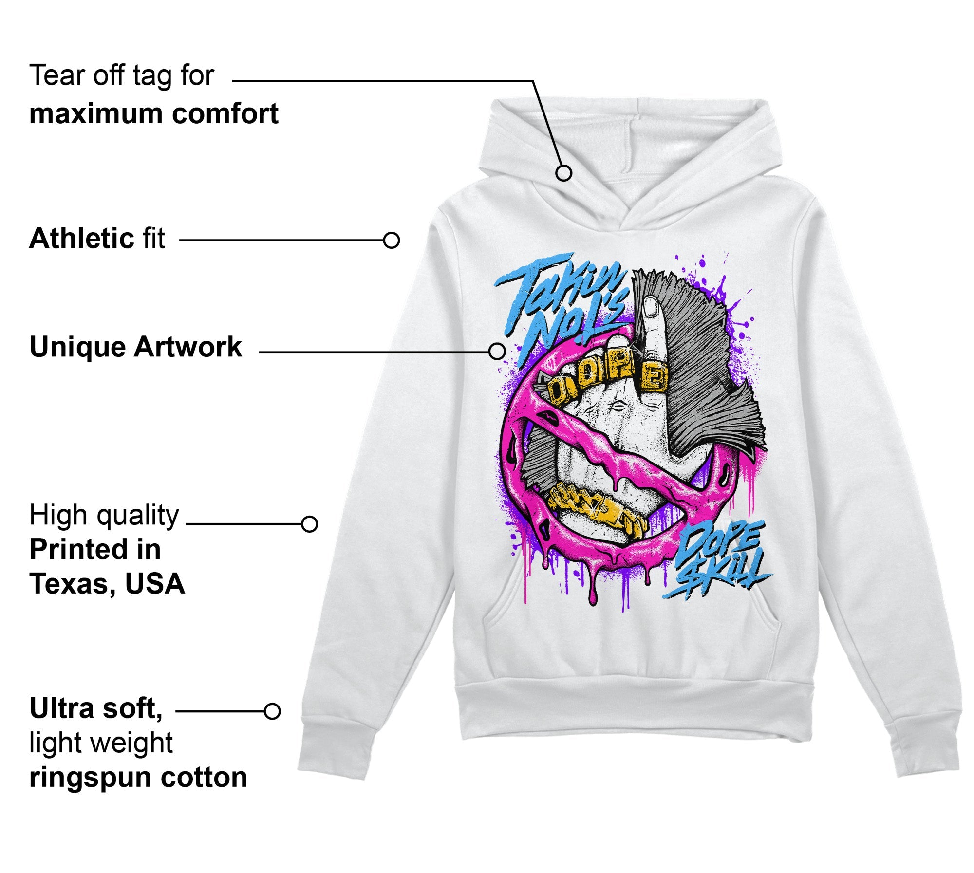 Dunk Low Active Fuchsia superstreetwear Hoodie Sweatshirt Takin No L's Graphic